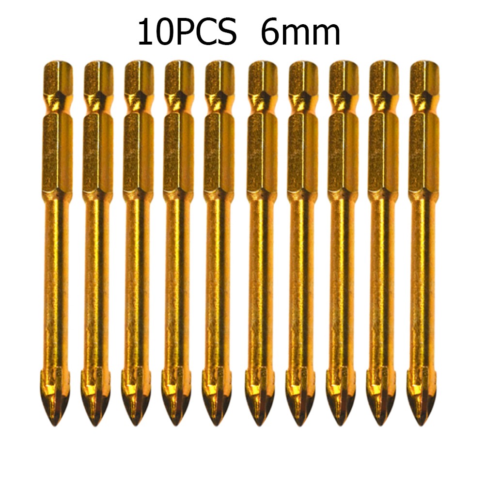 Power Tools In Workshop - 10pcs 6/8mm Drill Bit Titanium Ceramic