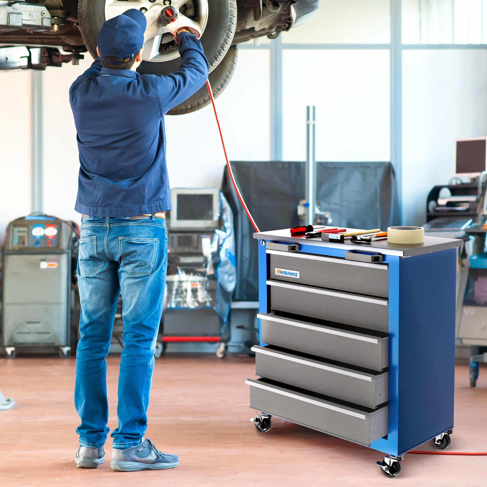 Workshop Tools Uses - 5-Drawer/7-Drawer/12-drawers Rolling Tool Chest, Combination Cabinet,