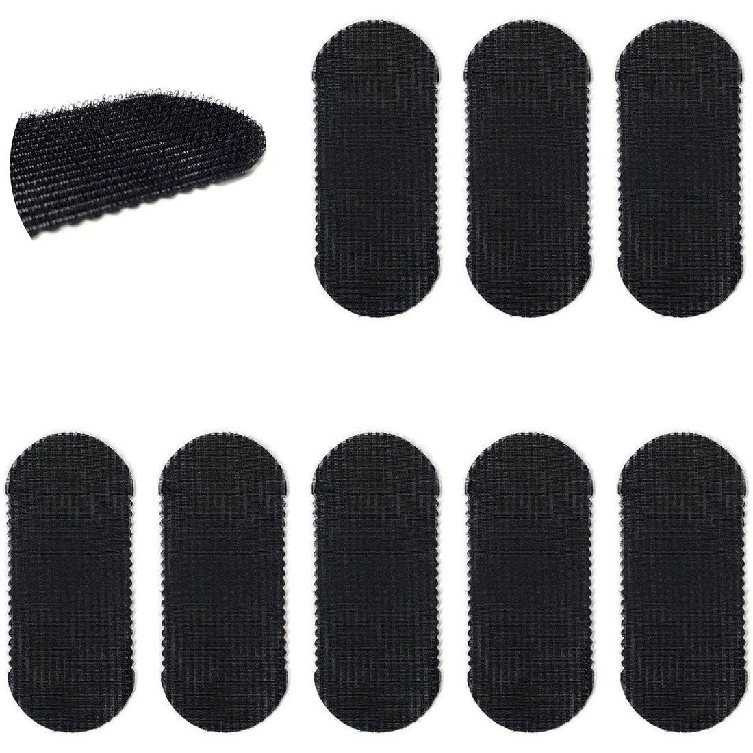 Workshop Tools Uses - 8Pcs Black Anti Slip Reusable Hair