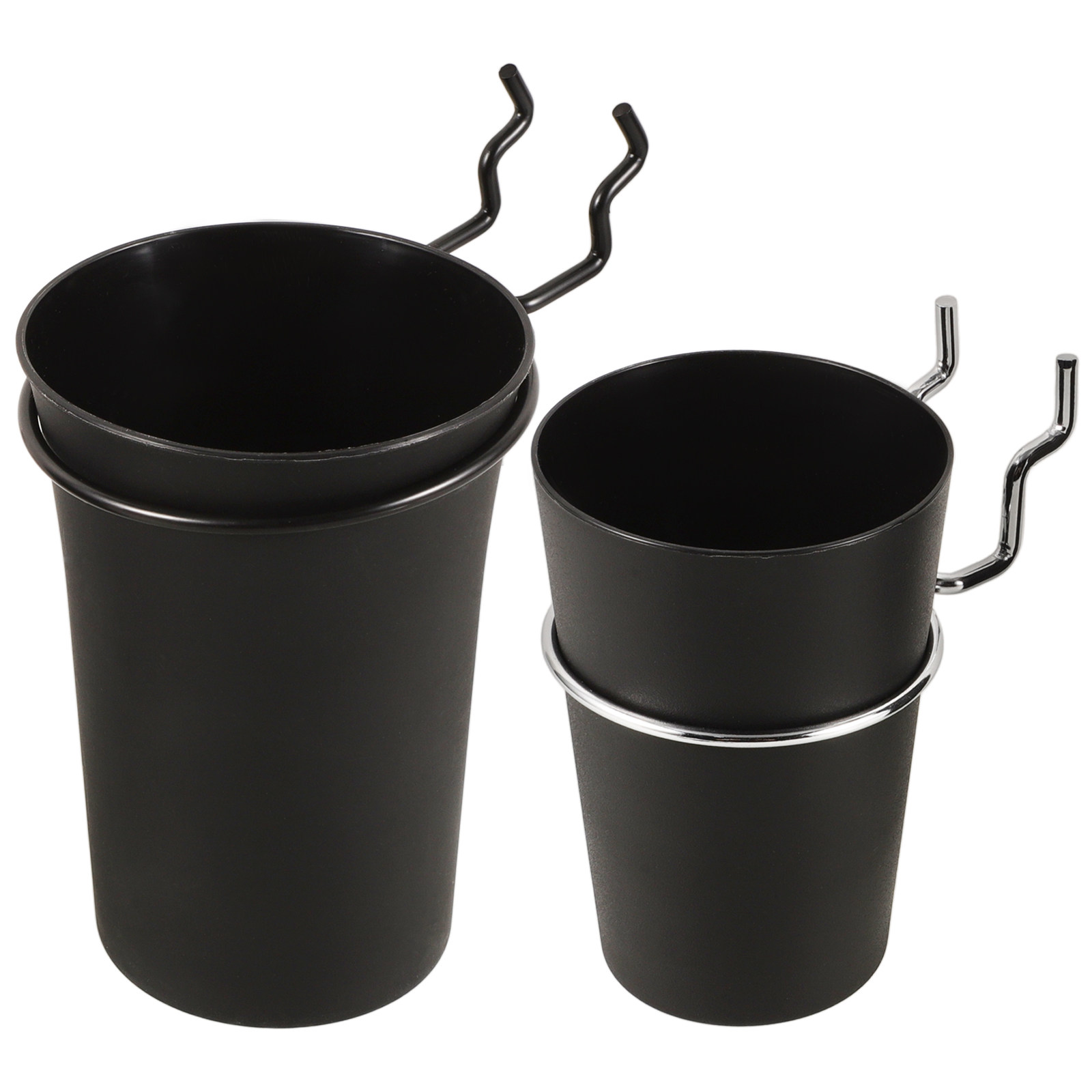 Workshop Tools Organizer - 2Pcs Black Pegboard Cup Holders with