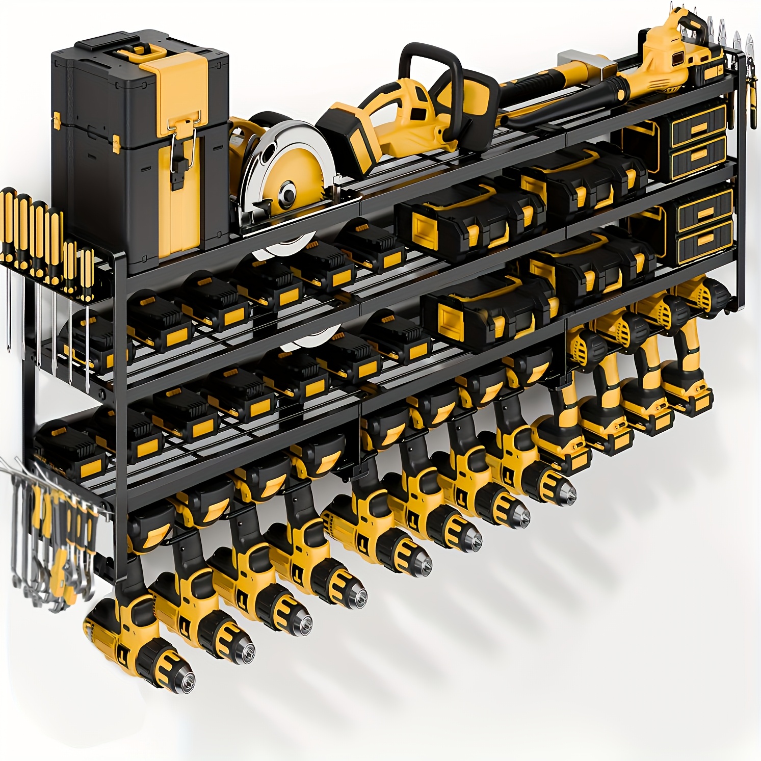 Workshop Tools Uses - Large Power Tool Organizer Wall Mount,