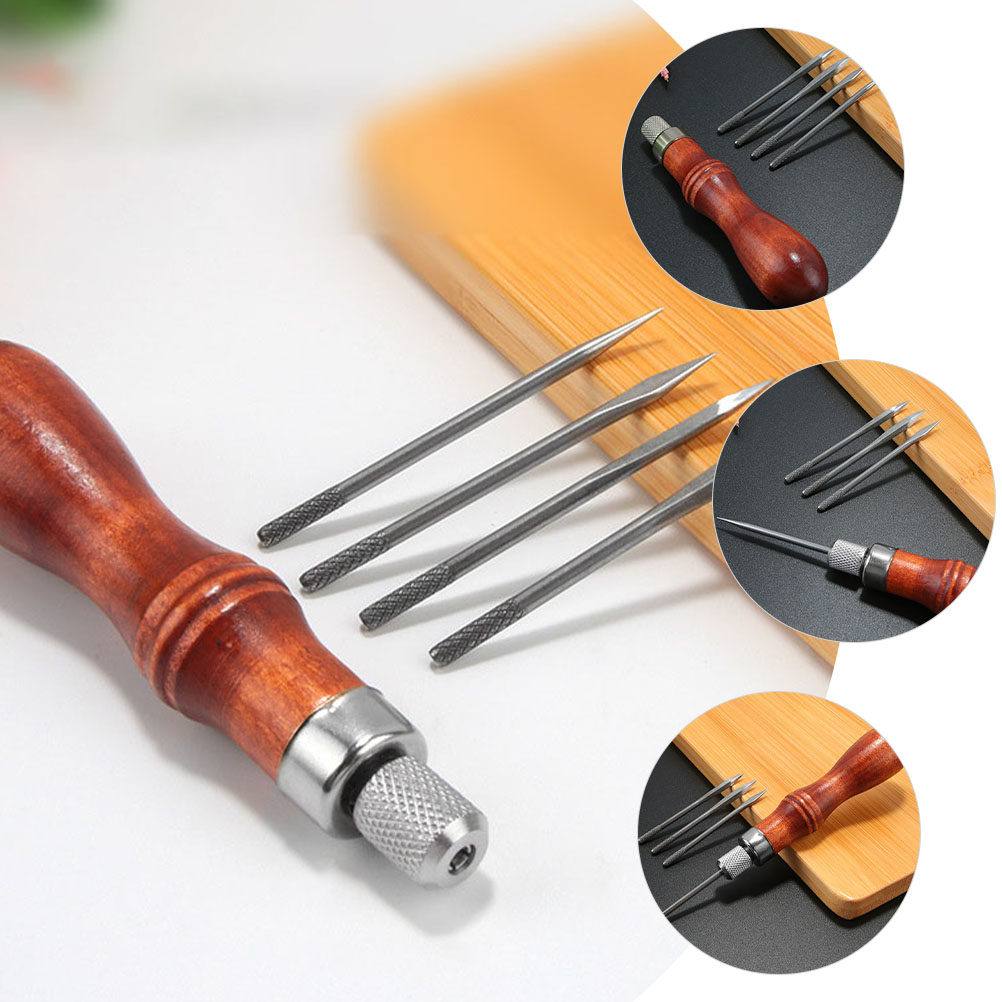 Hand Tools In Workshop - 1Set Hand Awl Kit Precision Sewing