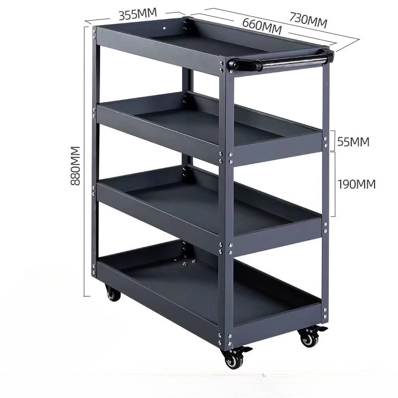 tool cart trolley three-layer  – обзор и цена Workshop Tools Shelf