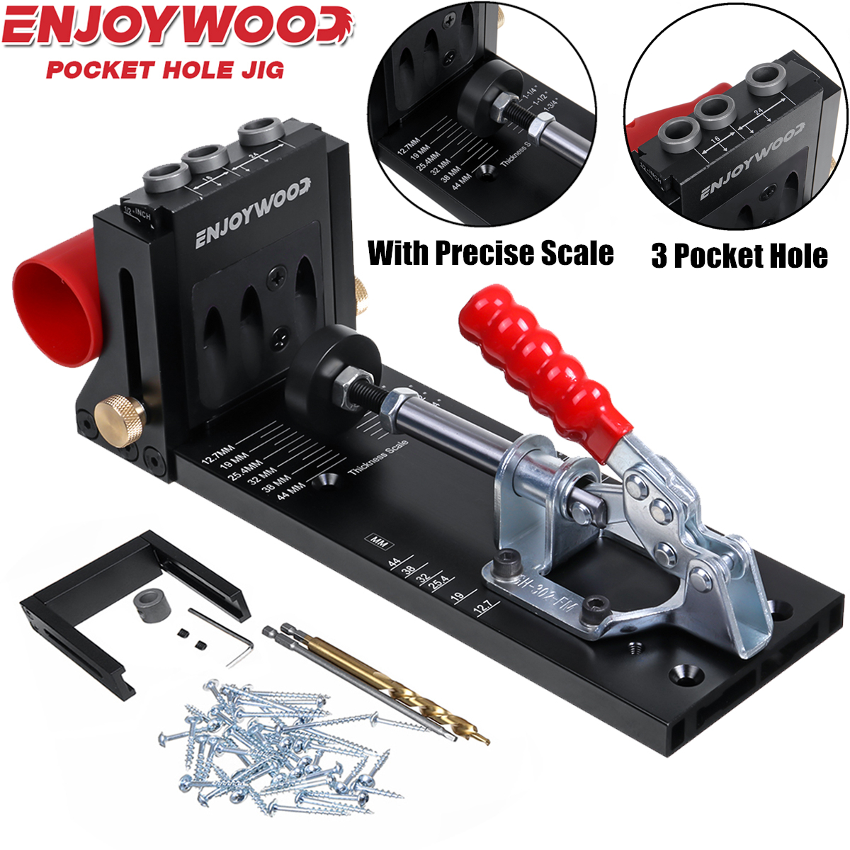 ENJOYWOOD XK4 Woodworking Incl – обзор и цена Pocket Hole Jig