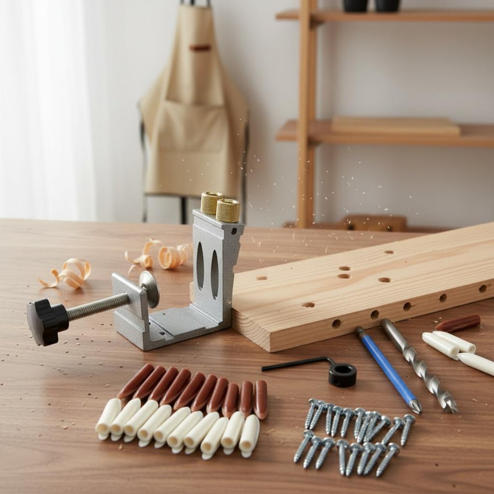 47 Pieces Angled Hole Drilling – обзор и цена Pocket Hole Jig
