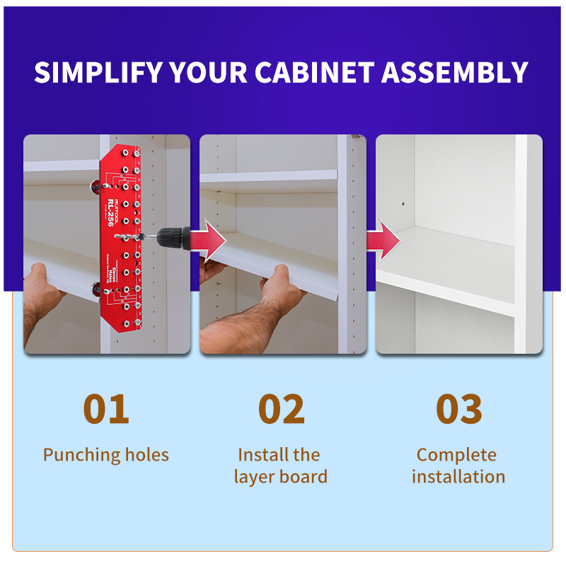 Shelf Pin Jig Set Aluminium Al – обзор и цена Workshop Tools Shelf