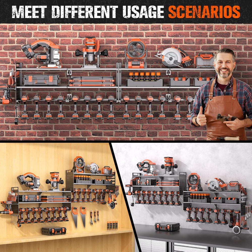 Large Wall Mount Tool Organize – обзор и цена Workshop Tools Organizer