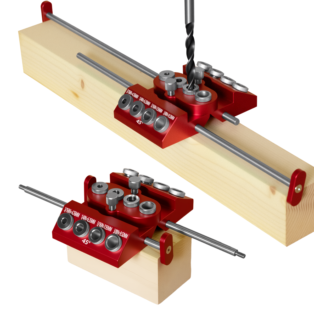 30°/45°/90° Aluminum Pocket Ho – обзор и цена Pocket Hole Jig