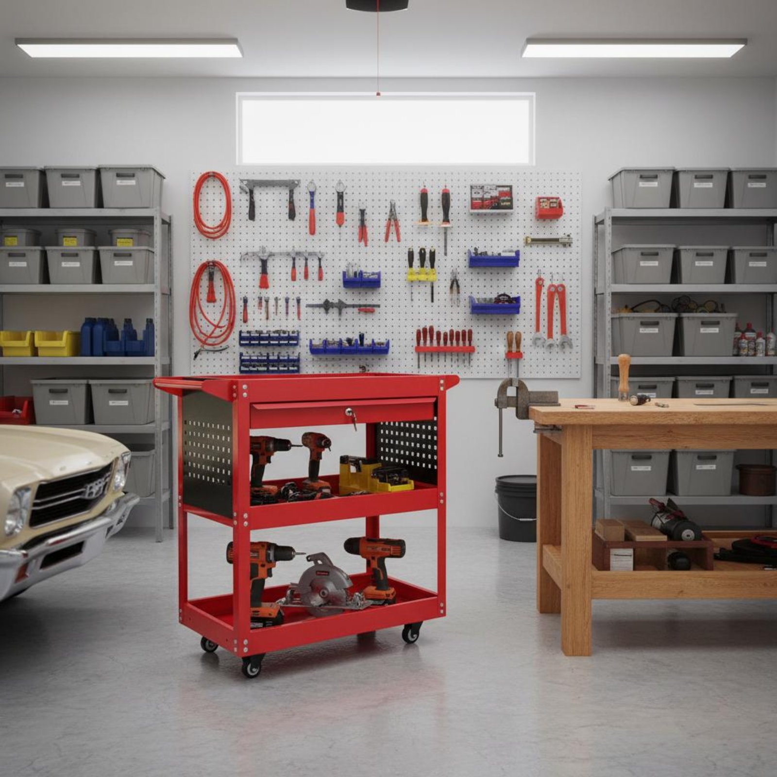 3-Tier Tool Cart High Load Cap – обзор и цена Workshop Tools And Equipment