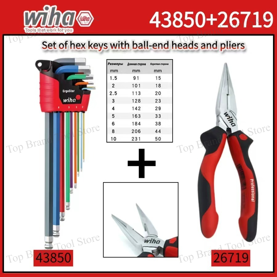 WIHA 43850 9Pcs Hex L Key Set, – обзор и цена Tools Vn