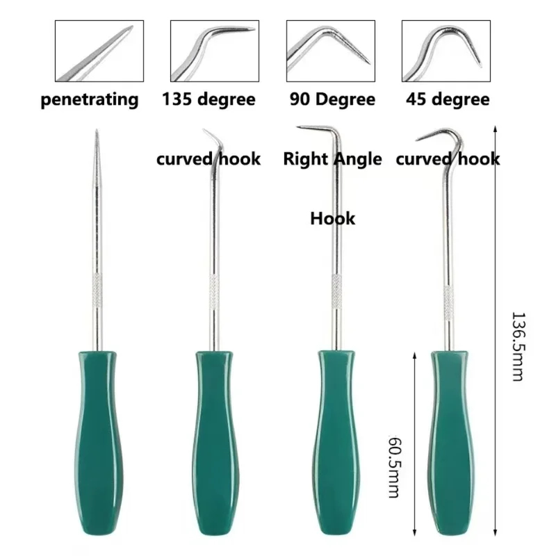 4Pcs 135mm Oil Seal Pick Hooks – обзор и цена Hand Tools In Workshop