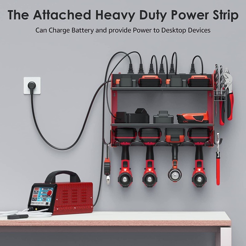 Wall-Mounted Power Tool Storag – обзор и цена Workshop Tools Shelf