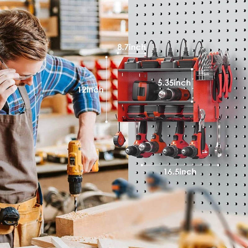 Wall-Mounted Power Tool Storag – обзор и цена Workshop Tools Shelf