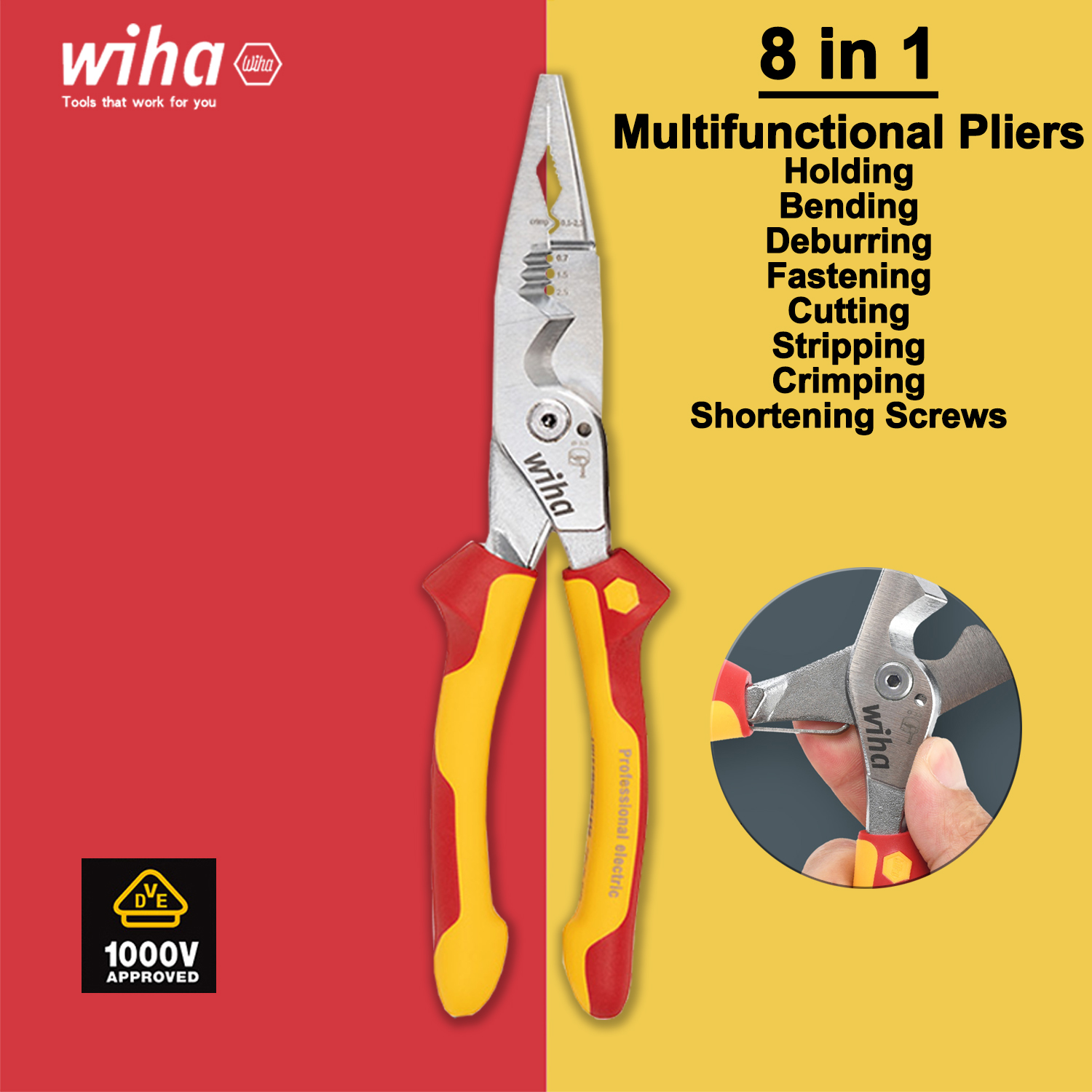 WIHA 8 in 1 Insulated Pliers 1 – обзор и цена Tools Vn