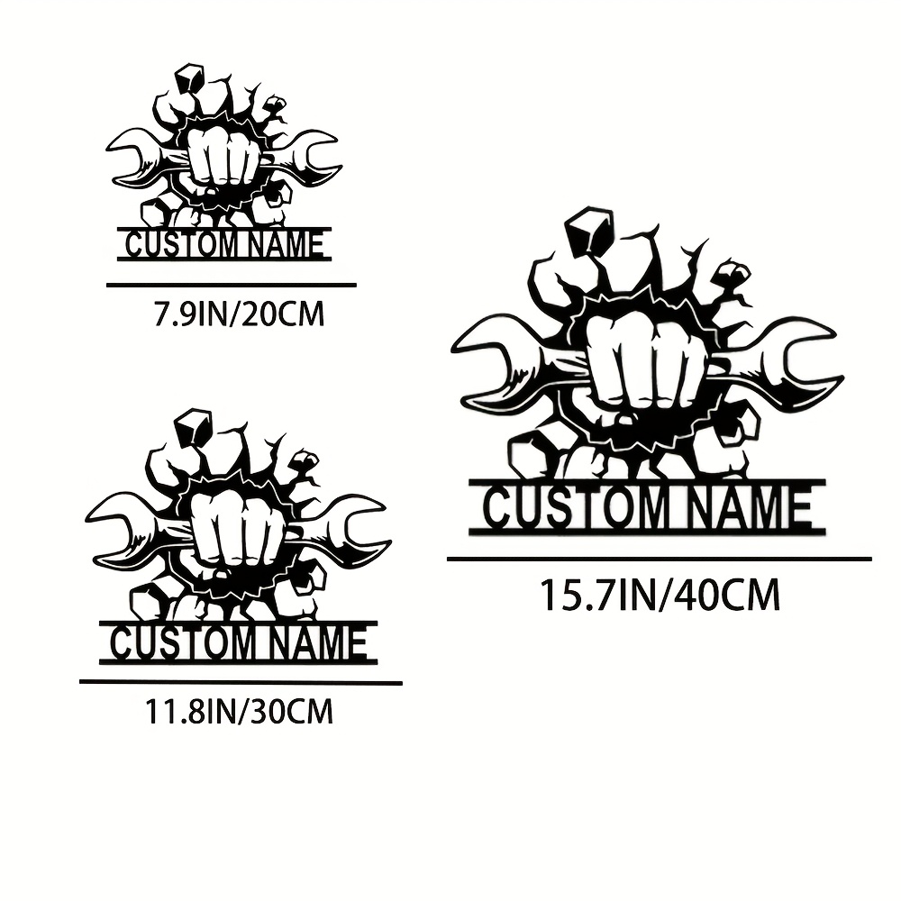 Custom Metal Workshop Wall Sig – обзор и цена Tools Name In Workshop