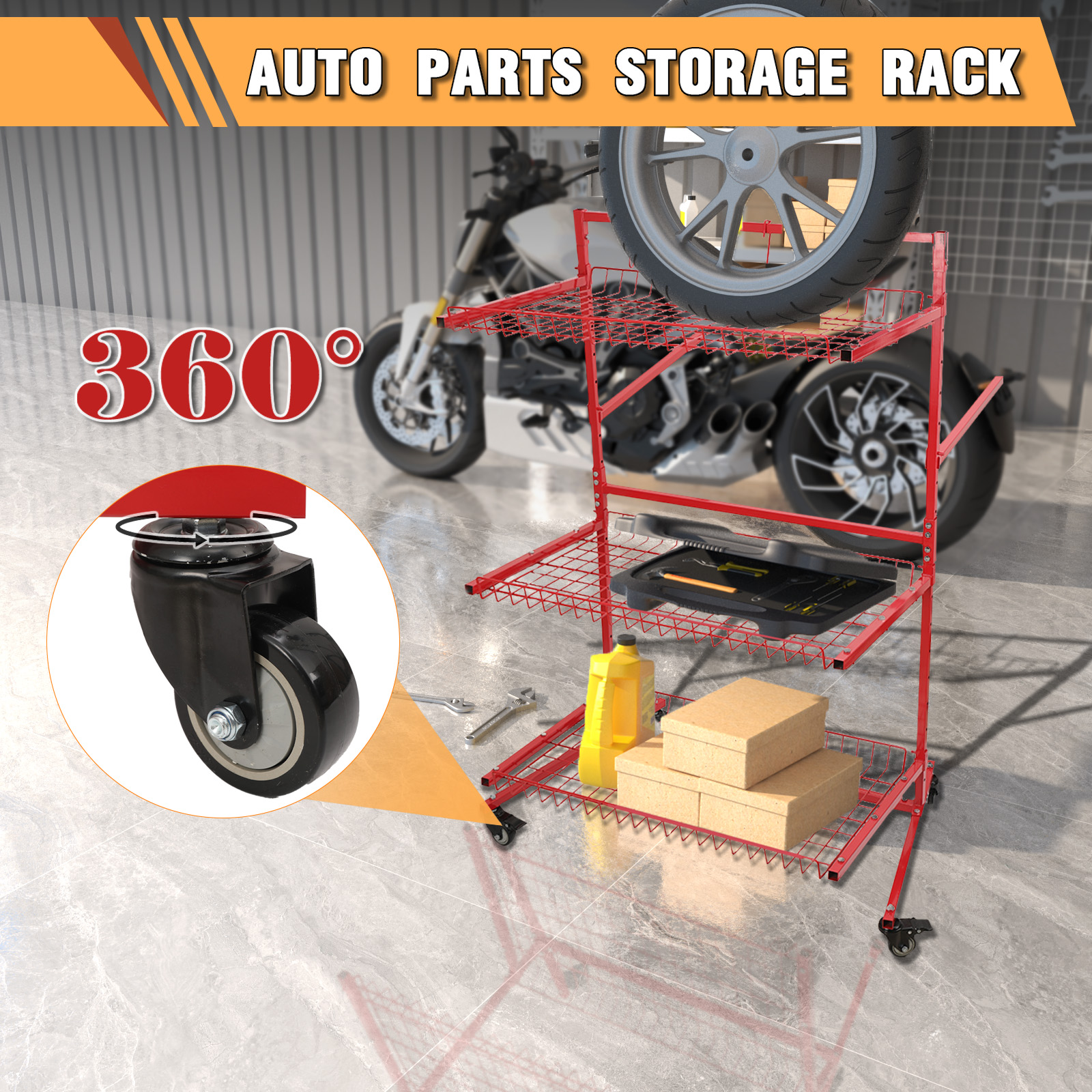 3 Layer Automotive Parts Manag – обзор и цена Workshop Tools Shelf