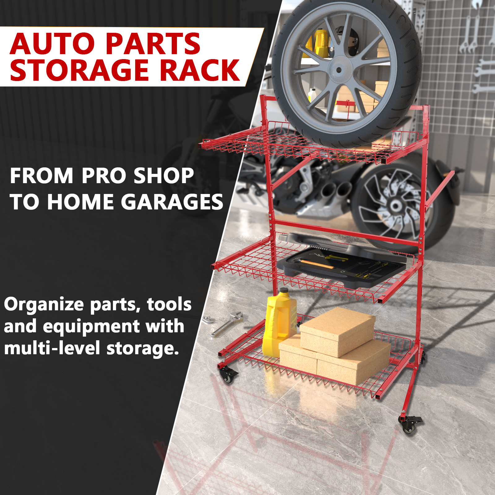 3 Layer Automotive Parts Manag – обзор и цена Workshop Tools Shelf