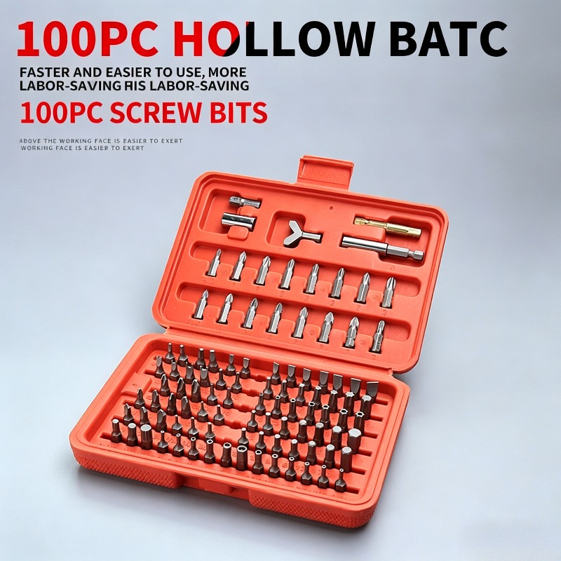 100PCS Screwdriver Bit Set, Ho – обзор и цена Workshop Tools Uses