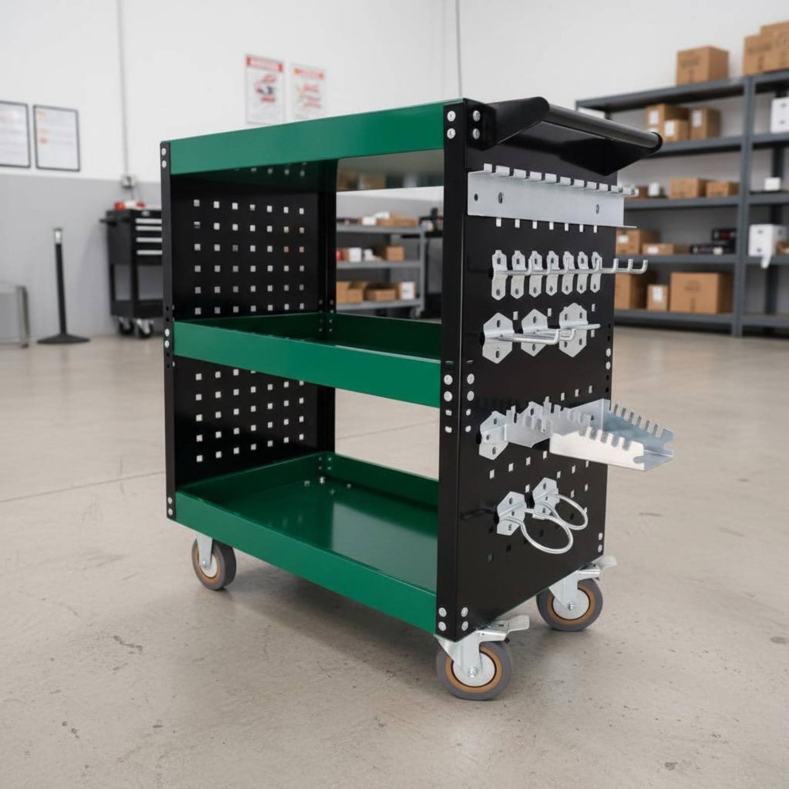 3-Tier Tool Cart Thickened Ste – обзор и цена Workshop Tools And Equipment