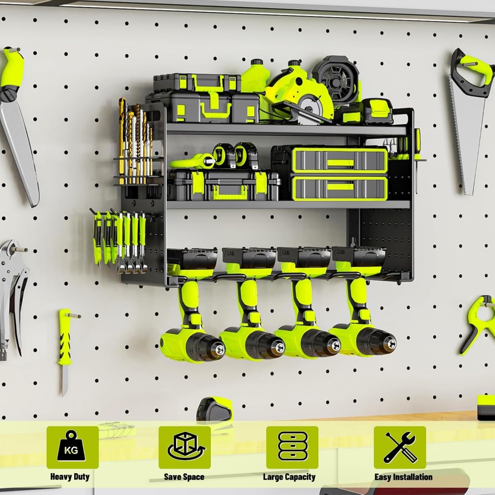 Wall Mount Tool Organizer with – обзор и цена Workshop Tools Organizer