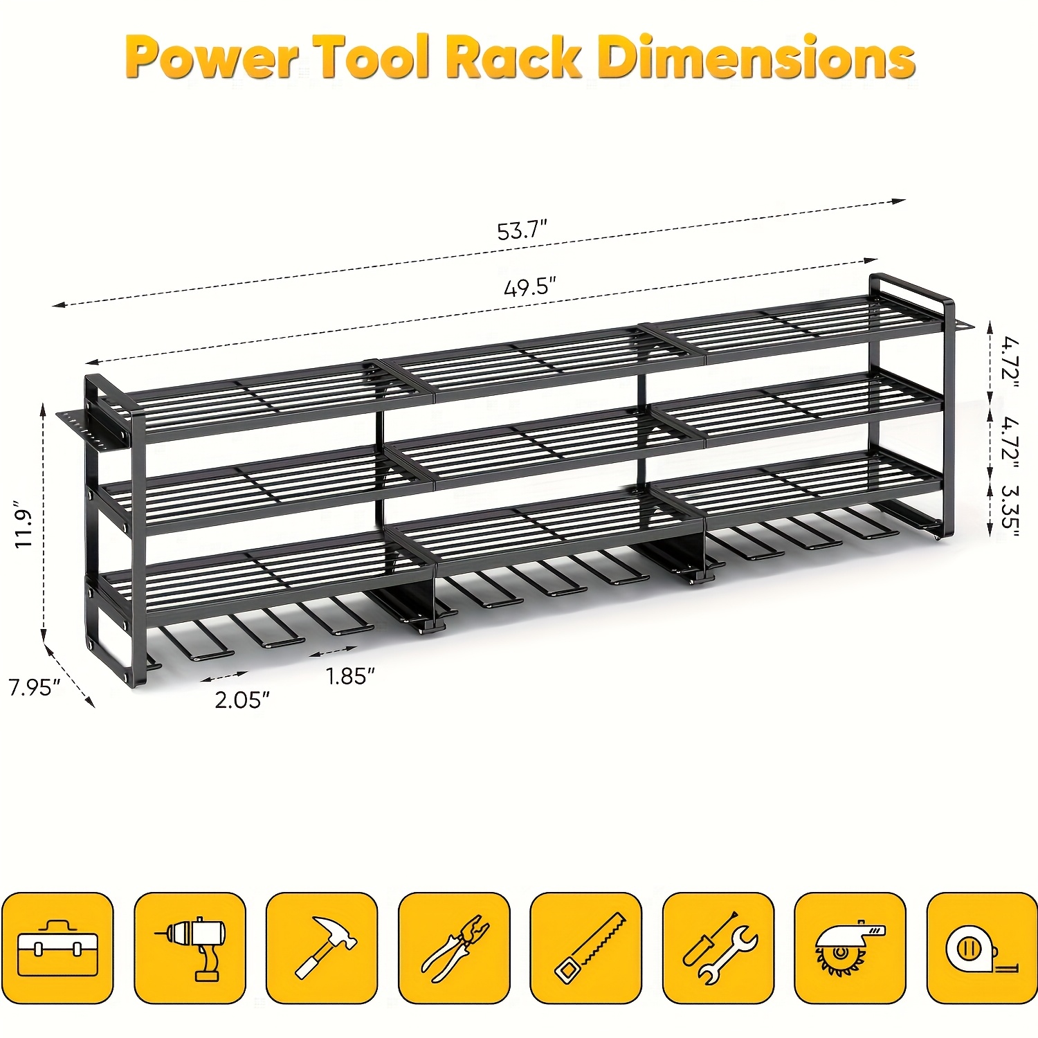Large Power Tool Organizer Wal – обзор и цена Workshop Tools Uses