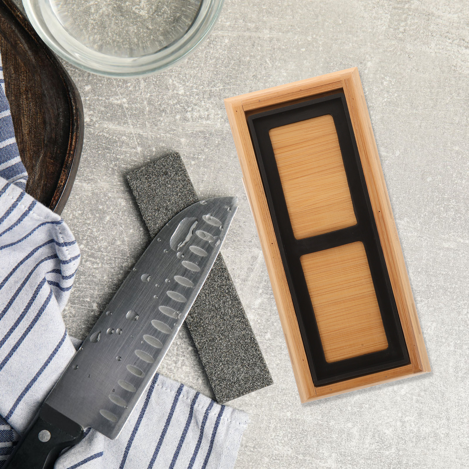 1Set Eco Friendly Bamboo Whets – обзор и цена Sharpening Stone Whetstone