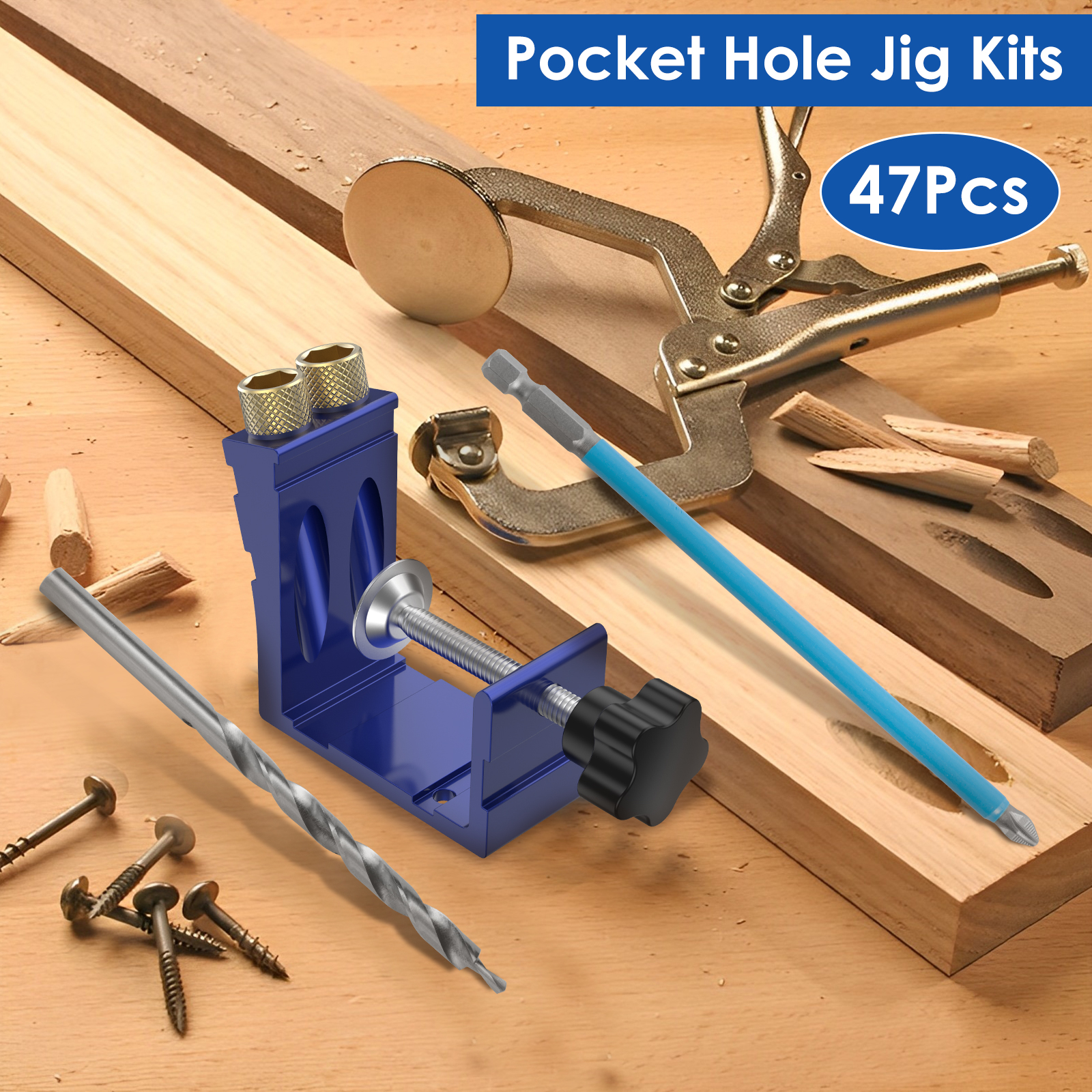 47pcs Oblique Hole Locator Woo – обзор и цена Pocket Hole Jig