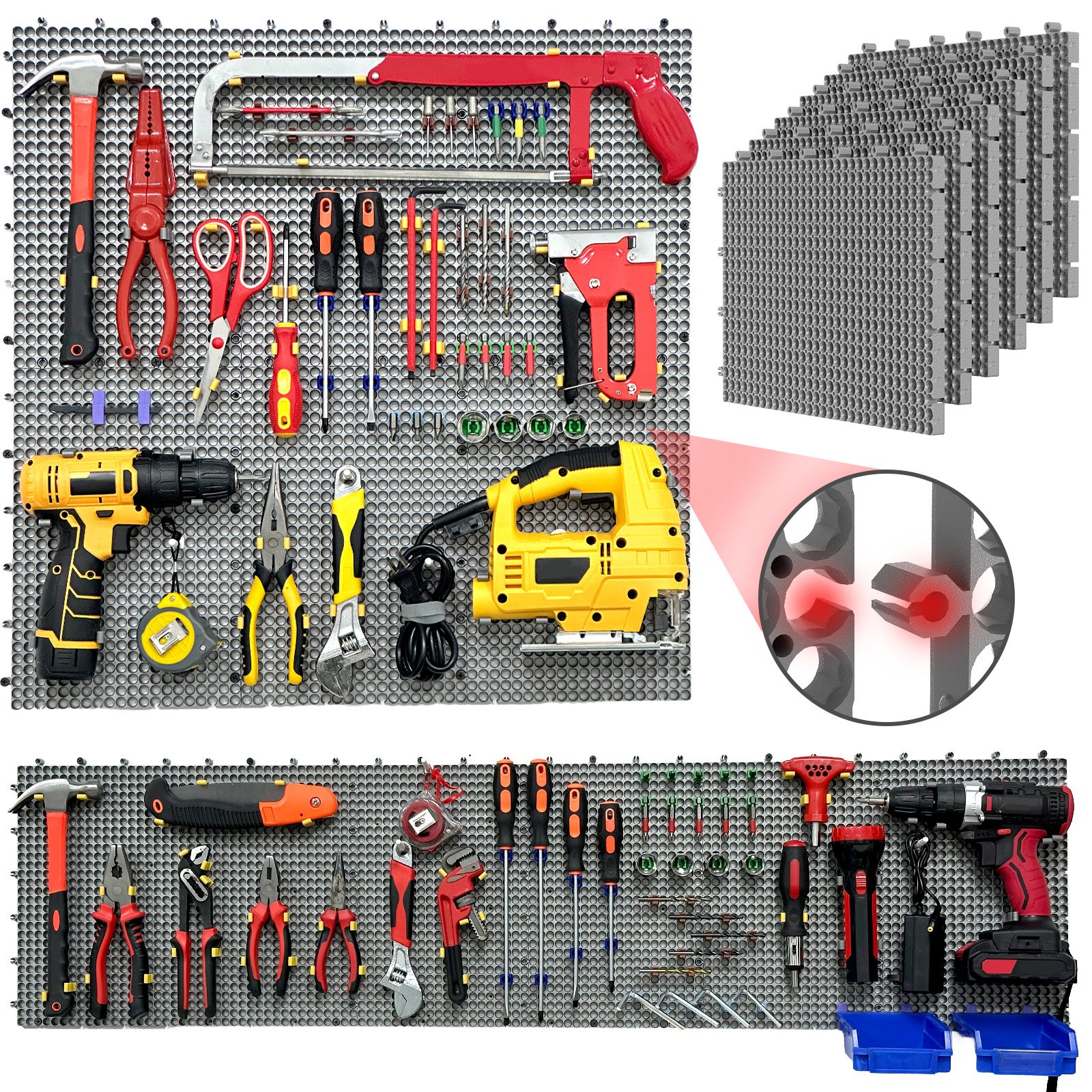 Plastic Pegboard Wall Organize – обзор и цена Workshop Tools Organizer