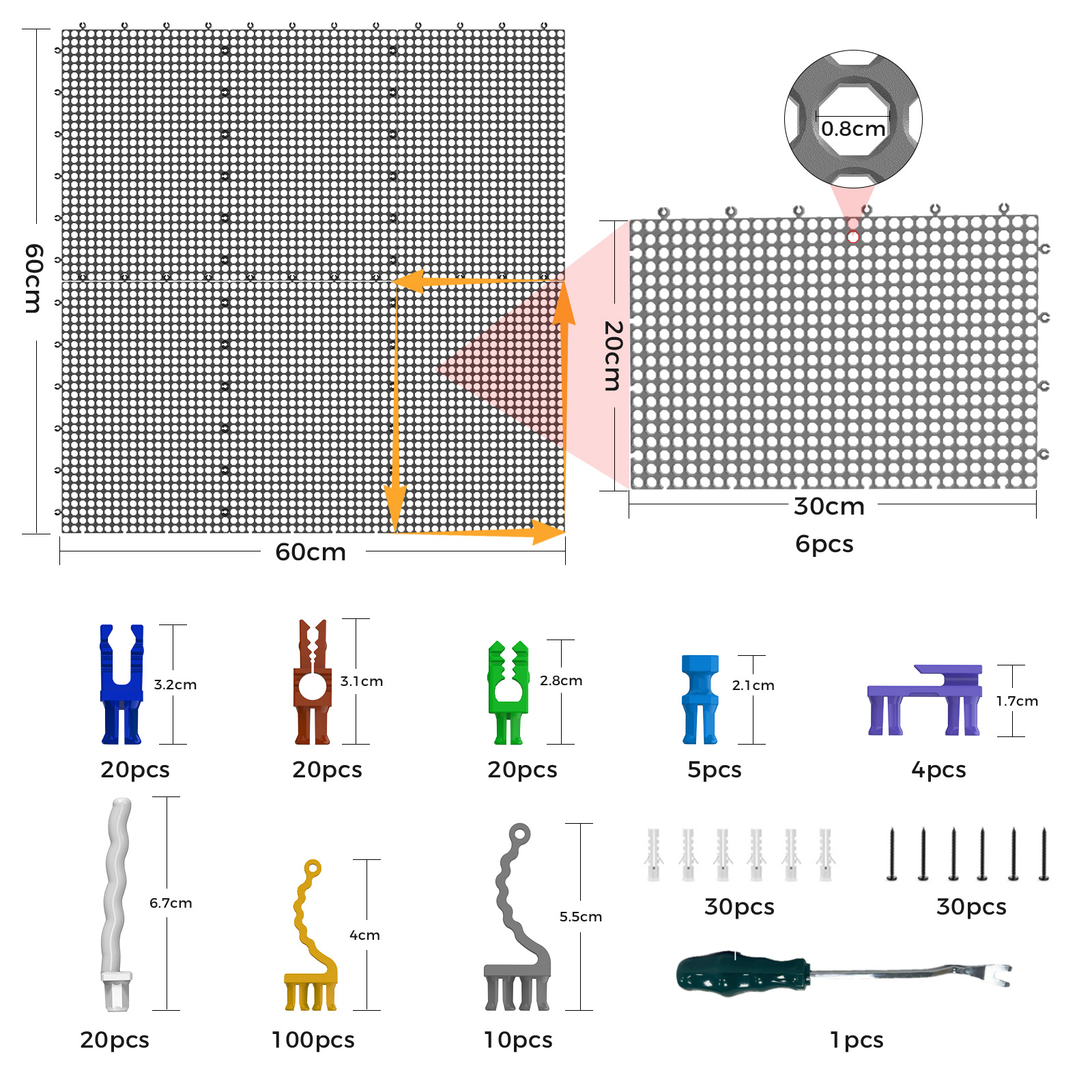 Plastic Pegboard Wall Organize – обзор и цена Workshop Tools Organizer