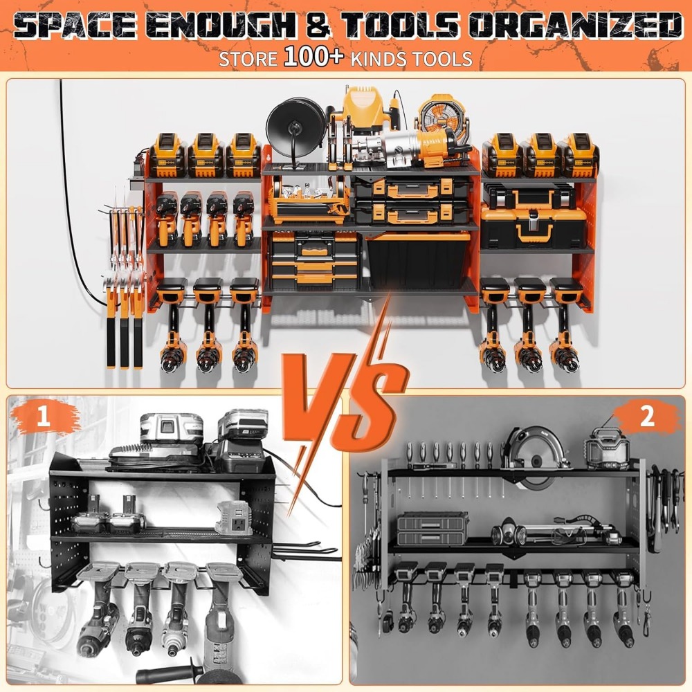 Large Wall Mount Tool Organize – обзор и цена Workshop Tools Organizer