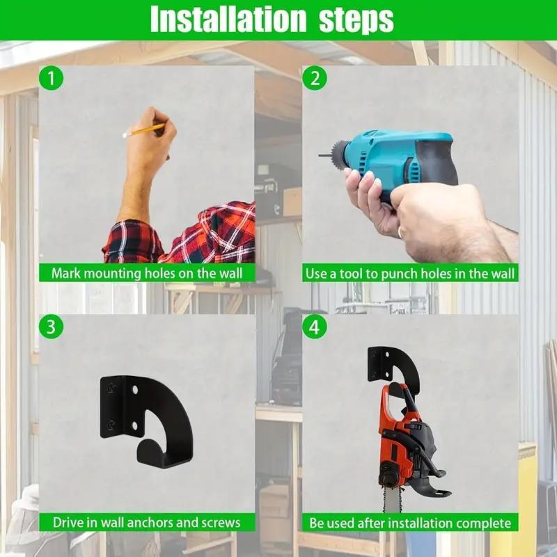 Chainsaw Wall Mount Heavy Duty – обзор и цена Workshop Tools Organizer