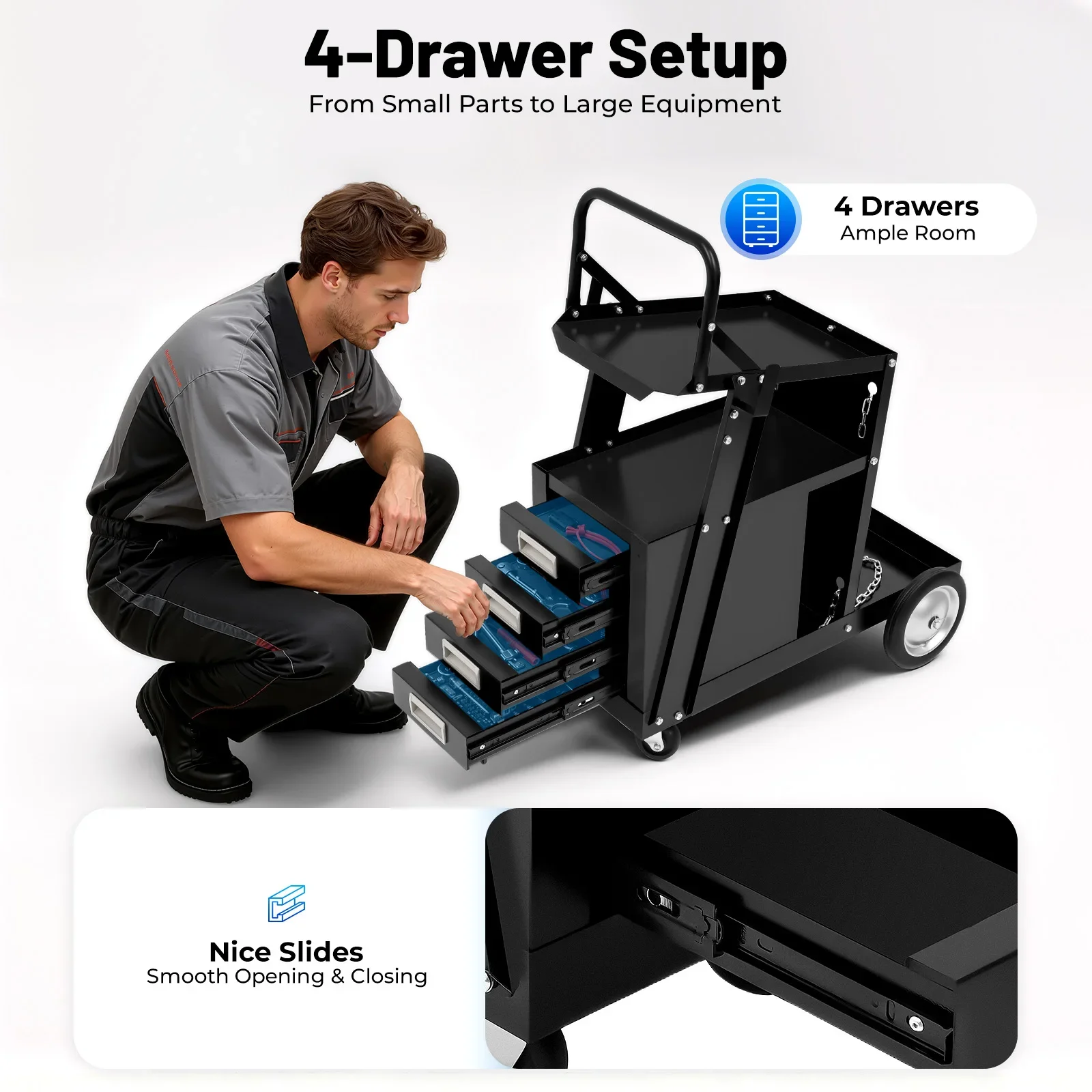 Rolling Welding Cart with Comf – обзор и цена Workshop Tools And Equipment