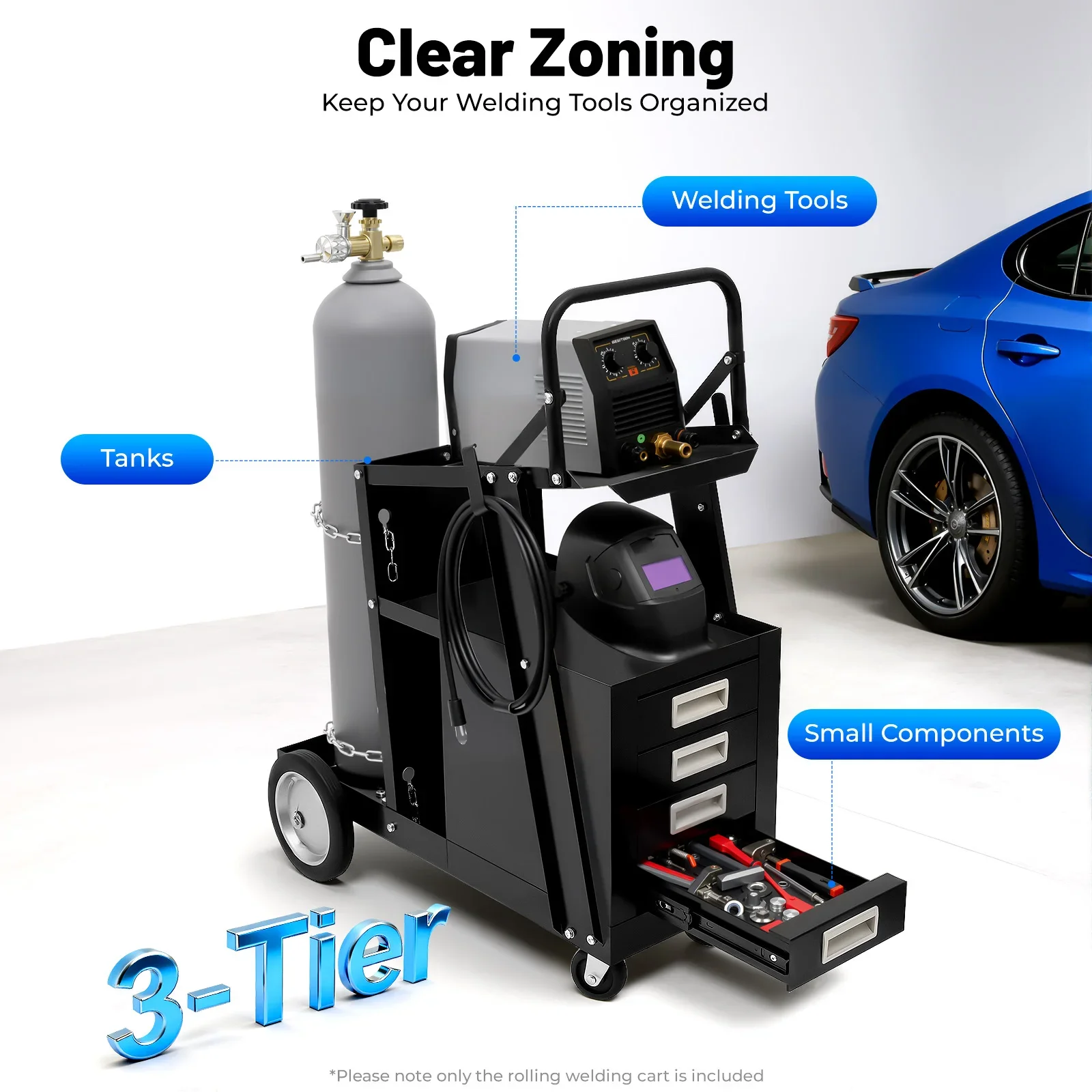 Rolling Welding Cart with Comf – обзор и цена Workshop Tools And Equipment
