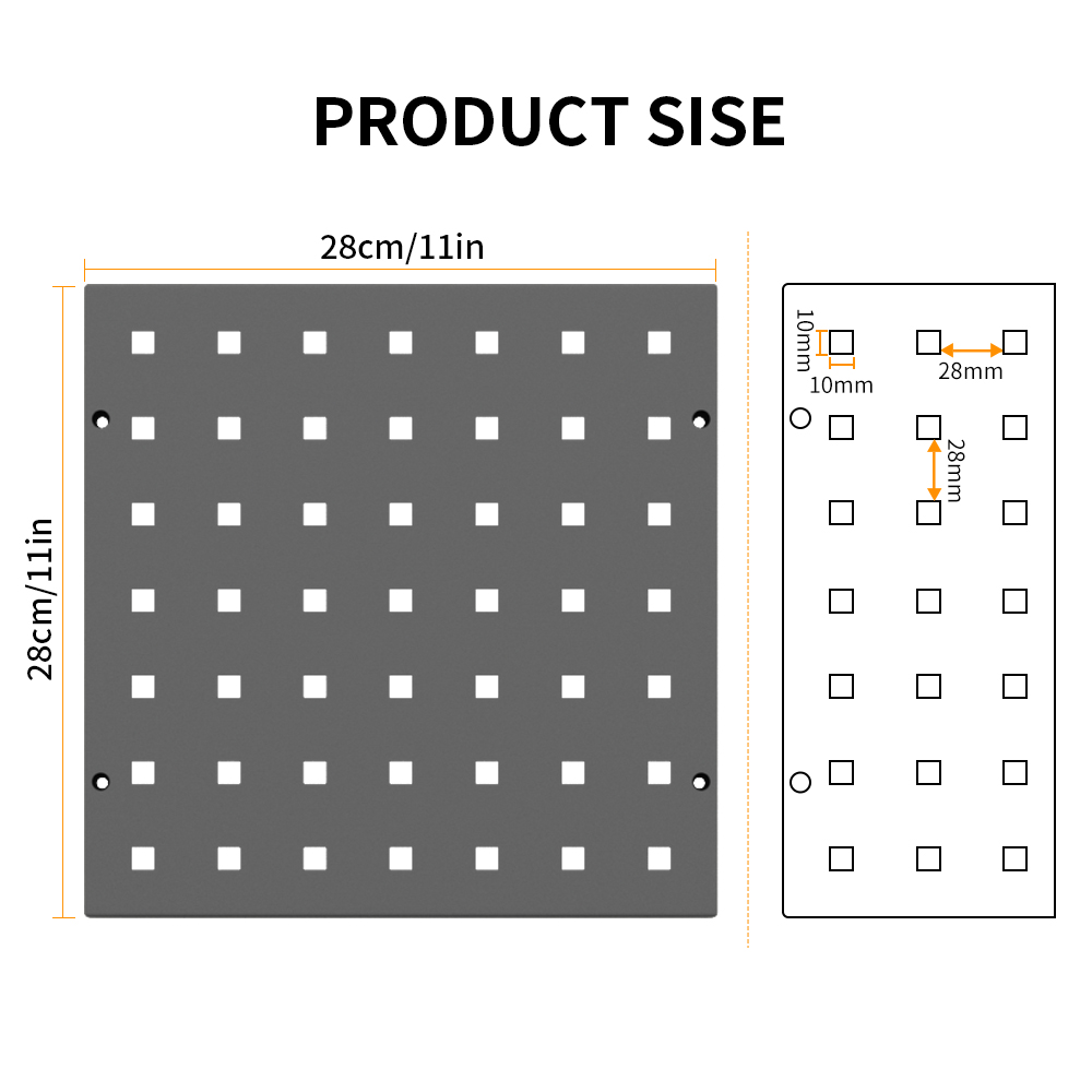 Pegboard 28cm Square | Multi-U – обзор и цена Workshop Tools Uses
